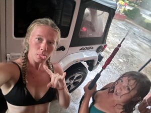Madi Grace Locke: Washing car